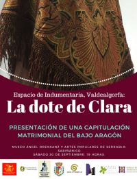 Espacio de indumentaria, Valdealgorfa: La dote de Clara
